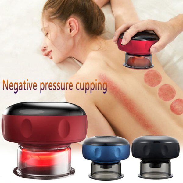 Appareil de massage par ventouses électriques pour le corps – Thérapie anti-cellulite – Appareil de massage pour le corps – Guasha électrique – Gommage – Brûle-graisses – Amincissement