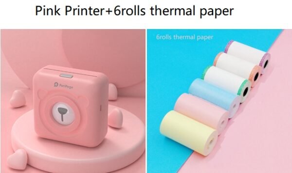 Mini-imprimante thermique sans fil Bluetooth pour étiquettes autocollantes
