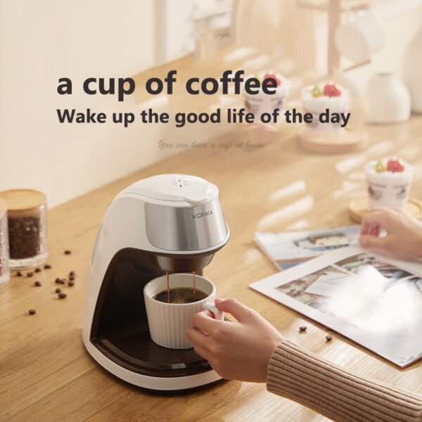 Nouvelle machine à café entièrement automatique pour la maison ou le bureau : mini-cafetière américaine, compacte et portable