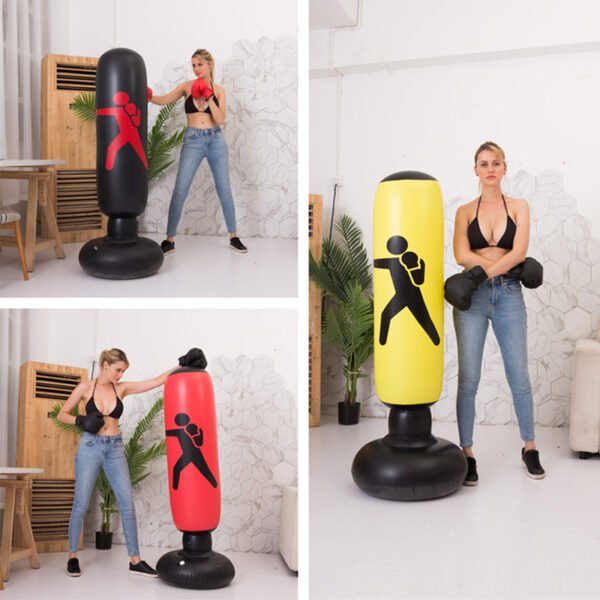 Colonne de boxe gonflable de fitness, colonne de combat, sac de sable, jouet à aération verticale