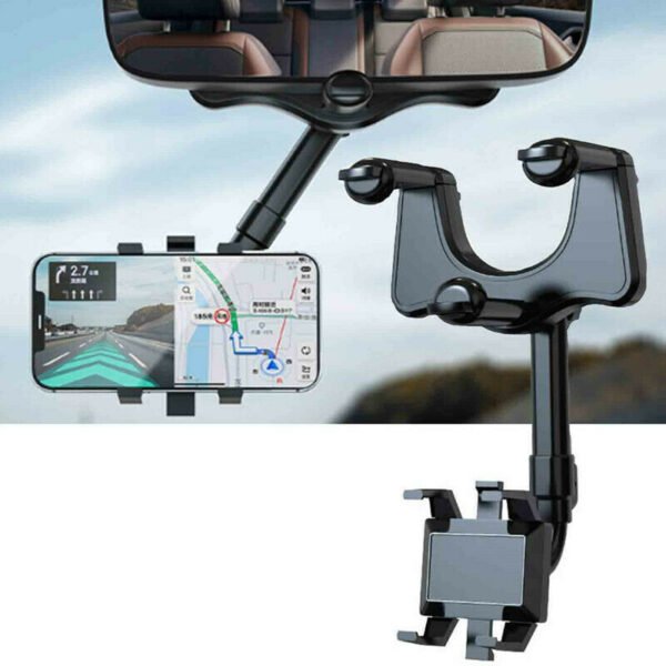 Support pivotant de navigation pour rétroviseur de voiture