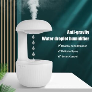 Humidificateur anti-gravité, silencieux, à contre-courant, avec gouttes d'eau en lévitation, générateur de brume fraîche, brumisateur, pour soulager la fatigue
