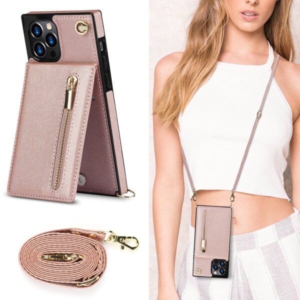 Étui à fermeture éclair pour téléphone Étui pour téléphone à bandoulière
