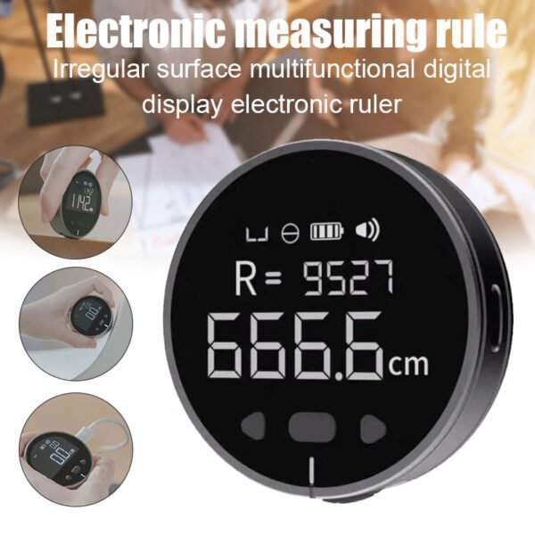 Instrument de mesure de distance, règle de mesure électronique, mètre ruban, écran LCD numérique haute définition, outil de mesure électronique de haute précision