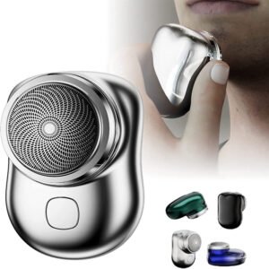 Mini-rasoirs électriques portables sans fil pour le visage, rechargeables par USB, pour rasage à sec ou sous l'eau, indolores, de petite taille, pour hommes