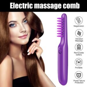 Brosse démêlante électrique avec fonction de massage du cuir chevelu