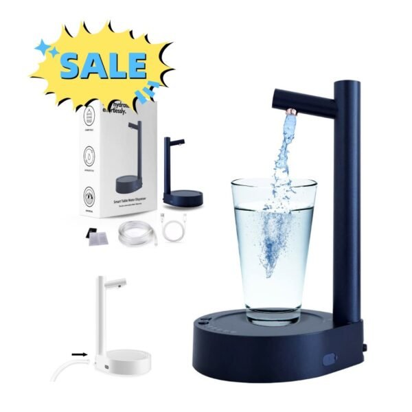Distributeur de table électrique pour bidons d'eau d'un gallon, distributeur automatique de bouteilles d'eau, distributeur d'eau rechargeable