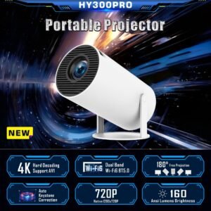 Projecteur HY300 Pro : petit projecteur portable pour home cinéma et divertissement