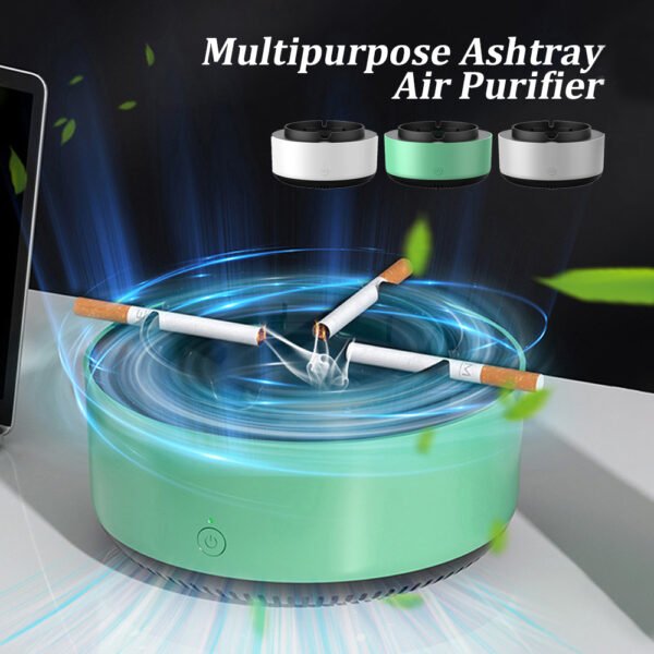 Cendrier purificateur d'air anti-fumée, purification par anions, purificateur automatique pratique, cendrier portable, gadgets pour voiture