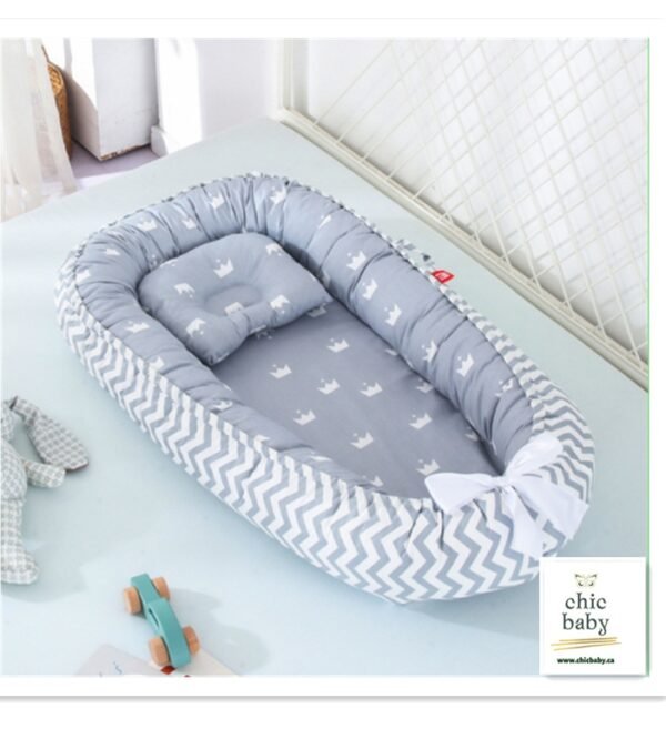 Lit bébé démontable et lavable, lit de voyage portable pour enfants et bébés, berceau en coton