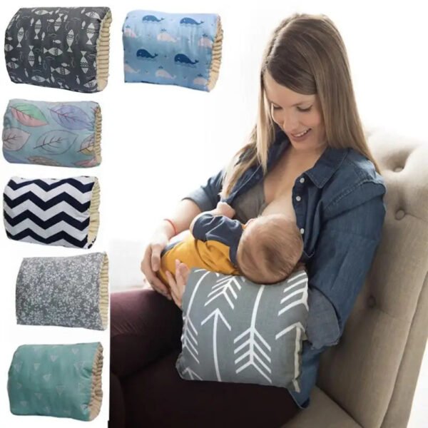 Coussin d'allaitement en coton pour bébé, réglable, lavable, pour les bras, destiné à l'allaitement maternel