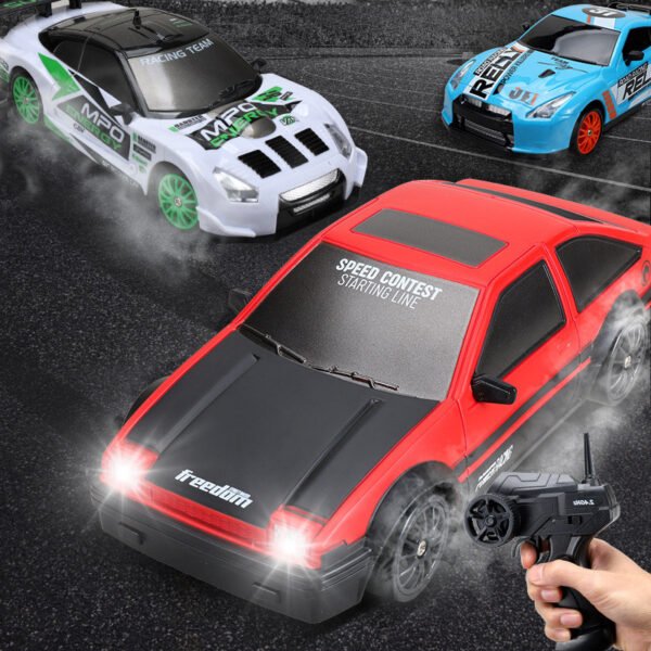 Voiture de drift RC 2,4 GHz, 4 roues motrices, jouet de drift RC télécommandé, modèle GTR AE86, voiture de course RC, jouet pour enfants, cadeaux de Noël
