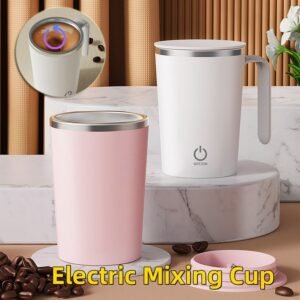 Tasse de cuisine électrique pour mélanger, tasse à café pour remuer, mugs à mélange automatique, tasse rotative « Lazy », tasse à eau magnétique